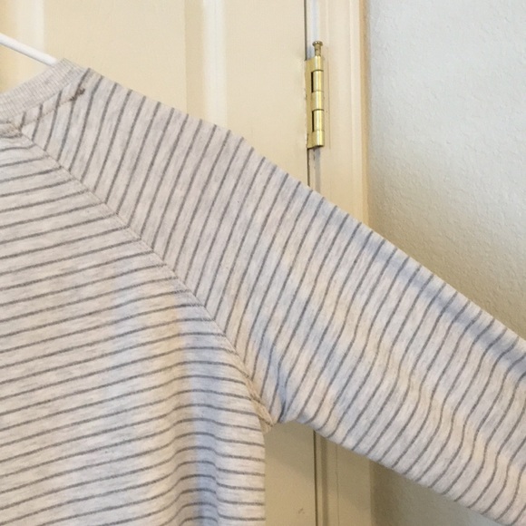 Danskin Gray Striped Crewneck Pullover - Picture 14 of 16